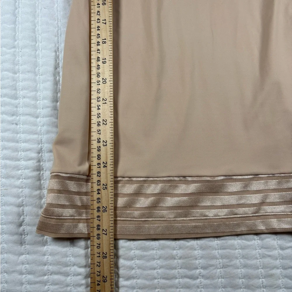 SPANX Assets Red Hot Label Nude Shapewear Slip Dress Built-In Bra Size L